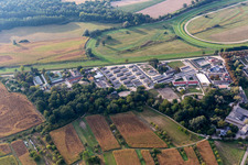 Racetrack racecourse - trotting Rennbahn Iffezheim in Iffezheim in the state Baden-Wuerttemberg, Germany