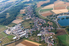 Aerial view of District Oberbruch in Bühl in the state Baden-Wuerttemberg, Germany