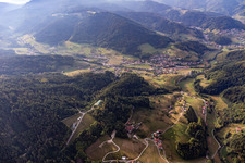 Aerial view of Seebach in the state Baden-Wuerttemberg, Germany