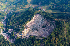 Quarry for the mining and handling of Granit Ottenhoefen in Ottenhoefen im Schwarzwald in the state Baden-Wuerttemberg, Germany