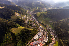 Aerial view of Treyer Pallets in the district Bad Peterstal in Bad Peterstal-Griesbach in the state Baden-Wuerttemberg, Germany