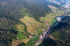Aerial view of Ibach in Oppenau in the state Baden-Wuerttemberg, Germany
