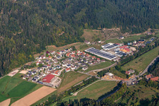 Aerial view of Höfle in Oppenau in the state Baden-Wuerttemberg, Germany