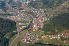 Aerial view of Lautenbach in the state Baden-Wuerttemberg, Germany