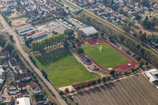 Football stadium Renchtalstadion in Oberkirch in the state Baden-Wuerttemberg, Germany