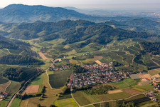 Aerial view of District Bottenau in Oberkirch in the state Baden-Wuerttemberg, Germany