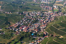 Fields of wine cultivation landscape in Durbach in the state Baden-Wurttemberg, Germany