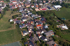 Oblique view of District Nesselried in Appenweier in the state Baden-Wuerttemberg, Germany