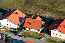 New development area An den Tongruben in Rheinzabern in the state Rhineland-Palatinate, Germany out of the air