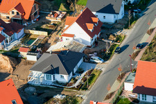 Drone image of New development area An den Tongruben in Rheinzabern in the state Rhineland-Palatinate, Germany