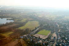 Sports grounds and football pitch in Jockgrim in the state Rhineland-Palatinate