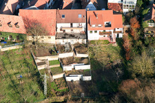 Aerial photograpy of Ludwigstr in Jockgrim in the state Rhineland-Palatinate, Germany