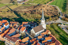 St. Dionysius in Jockgrim in the state Rhineland-Palatinate, Germany