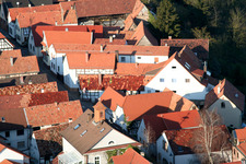 Ludwigstr in Jockgrim in the state Rhineland-Palatinate, Germany out of the air
