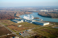 Palm paper mill in the Oberwald industrial area in Wörth am Rhein in the state Rhineland-Palatinate, Germany