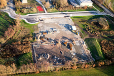 Bienwaldhalle construction site in Kandel in the state Rhineland-Palatinate, Germany