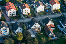 Aerial photograpy of Elsässerstr in Kandel in the state Rhineland-Palatinate, Germany