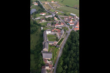 Aerial view of Roussy-le-Village in the state Moselle, France