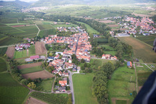 District Klingen in Heuchelheim-Klingen in the state Rhineland-Palatinate, Germany from above