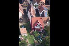 District Heuchelheim in Heuchelheim-Klingen in the state Rhineland-Palatinate, Germany from the plane