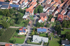 District Heuchelheim in Heuchelheim-Klingen in the state Rhineland-Palatinate, Germany viewn from the air