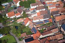 District Heuchelheim in Heuchelheim-Klingen in the state Rhineland-Palatinate, Germany from above