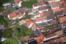 District Heuchelheim in Heuchelheim-Klingen in the state Rhineland-Palatinate, Germany seen from above