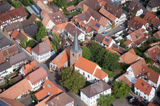 District Heuchelheim in Heuchelheim-Klingen in the state Rhineland-Palatinate, Germany viewn from the air