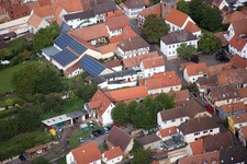 District Heuchelheim in Heuchelheim-Klingen in the state Rhineland-Palatinate, Germany from a drone
