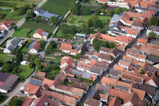 District Heuchelheim in Heuchelheim-Klingen in the state Rhineland-Palatinate, Germany from above
