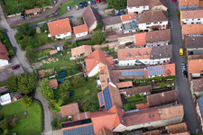 District Heuchelheim in Heuchelheim-Klingen in the state Rhineland-Palatinate, Germany from the drone perspective