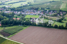 Campsite in the district Klingen in Heuchelheim-Klingen in the state Rhineland-Palatinate, Germany