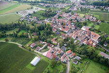 Aerial photograpy of District Appenhofen in Billigheim-Ingenheim in the state Rhineland-Palatinate, Germany