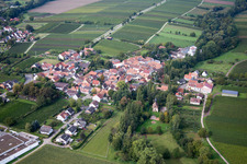 District Appenhofen in Billigheim-Ingenheim in the state Rhineland-Palatinate, Germany out of the air