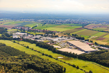 Horst industrial area from the northwest in the district Minderslachen in Kandel in the state Rhineland-Palatinate, Germany