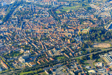 City center north of the B39 in Speyer in the state Rhineland-Palatinate, Germany
