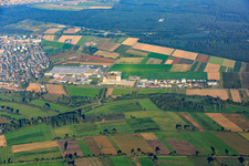 Anhalter Straße industrial area in Ketsch in the state Baden-Wuerttemberg, Germany