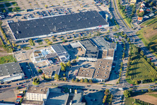 Schütte-Lanz-Park commercial area in Brühl in the state Baden-Wuerttemberg, Germany out of the air