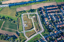 New development area Gustav-Hertz-Straße in Brühl in the state Baden-Wuerttemberg, Germany