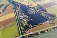 Beach areas on the Hohwiesensee in Ketsch in the state Baden-Wurttemberg, Germany