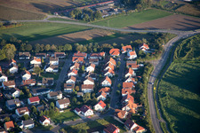 District Hardtwald in Neupotz in the state Rhineland-Palatinate, Germany out of the air