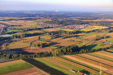 Village view from the southwest in Kuhardt in the state Rhineland-Palatinate, Germany