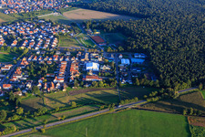 Industrial area Am Bauernwald in Rheinzabern in the state Rhineland-Palatinate, Germany