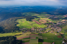From the south in the district Oberdielbach in Waldbrunn in the state Baden-Wuerttemberg, Germany