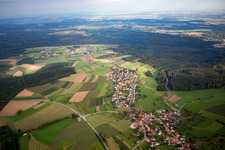 Town from the southwest in the district Wagenschwend in Limbach in the state Baden-Wuerttemberg, Germany