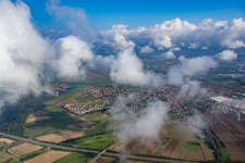 Place under clouds in Knetzgau in the state Bavaria, Germany