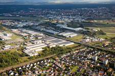 Michelinstr industrial area in Hallstadt in the state Bavaria, Germany
