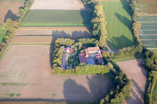 Leistenmühle from the northwest in Erlenbach bei Kandel in the state Rhineland-Palatinate, Germany