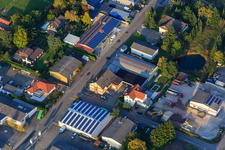 Am Kleinwald industrial area with tile studio Ceramissimo GmbH in Herxheim bei Landau in the state Rhineland-Palatinate, Germany