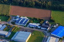Große Ahlmühle industrial area from the north with X2E System Engineering GmbH in Rohrbach in the state Rhineland-Palatinate, Germany